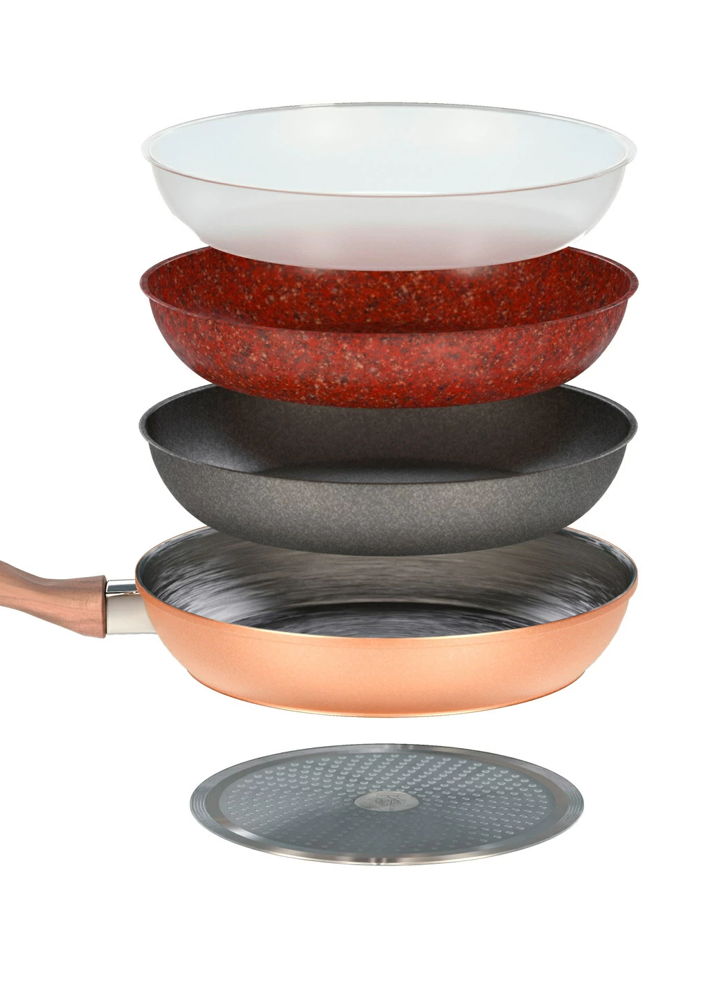 Livington Copper & Stone Pfannen mit Antihaftbeschichtung