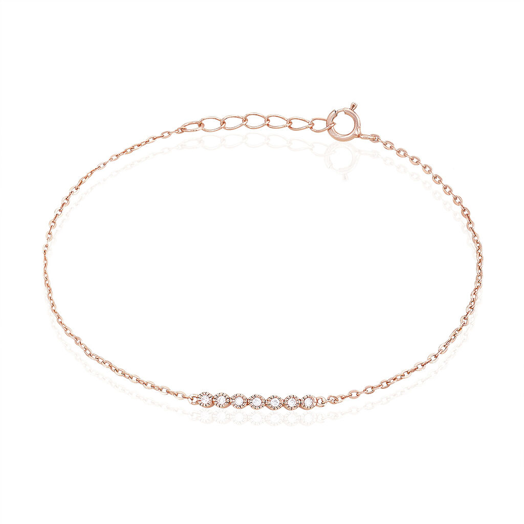 Bracelet Aryles Argent Rose Oxyde De Zirconium