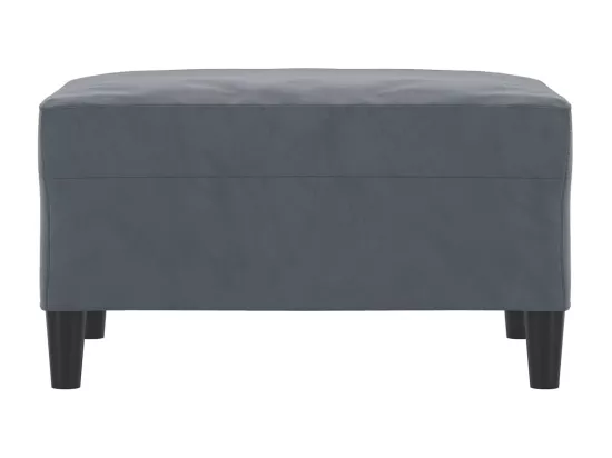 Repose-pied Gris foncé 70x55x41 cm Velours