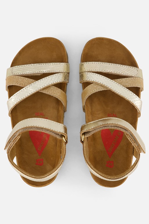 Shoesme Sandalen goud Leer