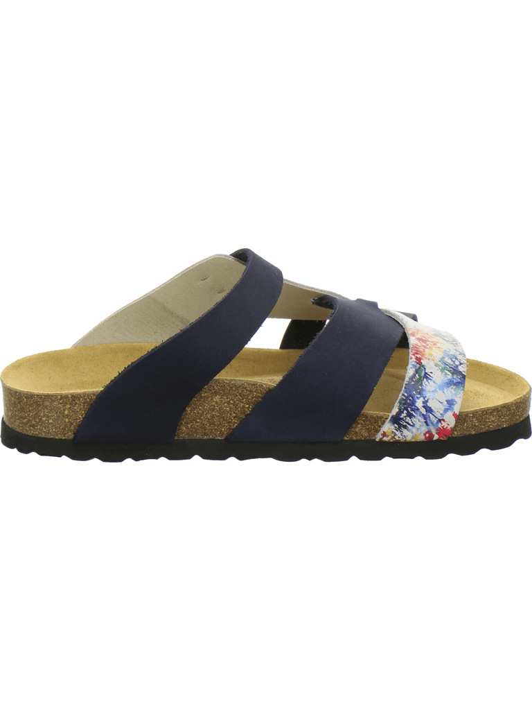 Pantoletten Damen Kralle blau
