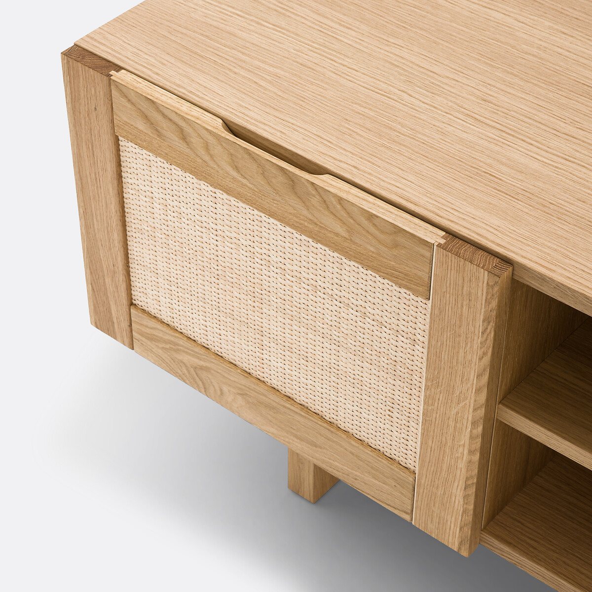 LA REDOUTE INTERIEURS<br>Móvel de TV em carvalho e rattan L150 cm, Arty