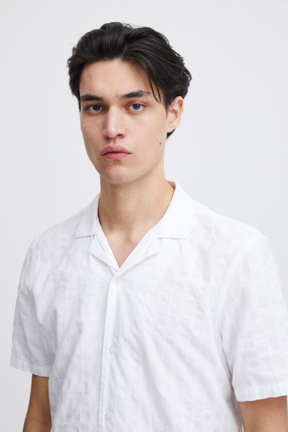 Casual Friday CFANTON 0071 SS 100% linen shirt Snow white