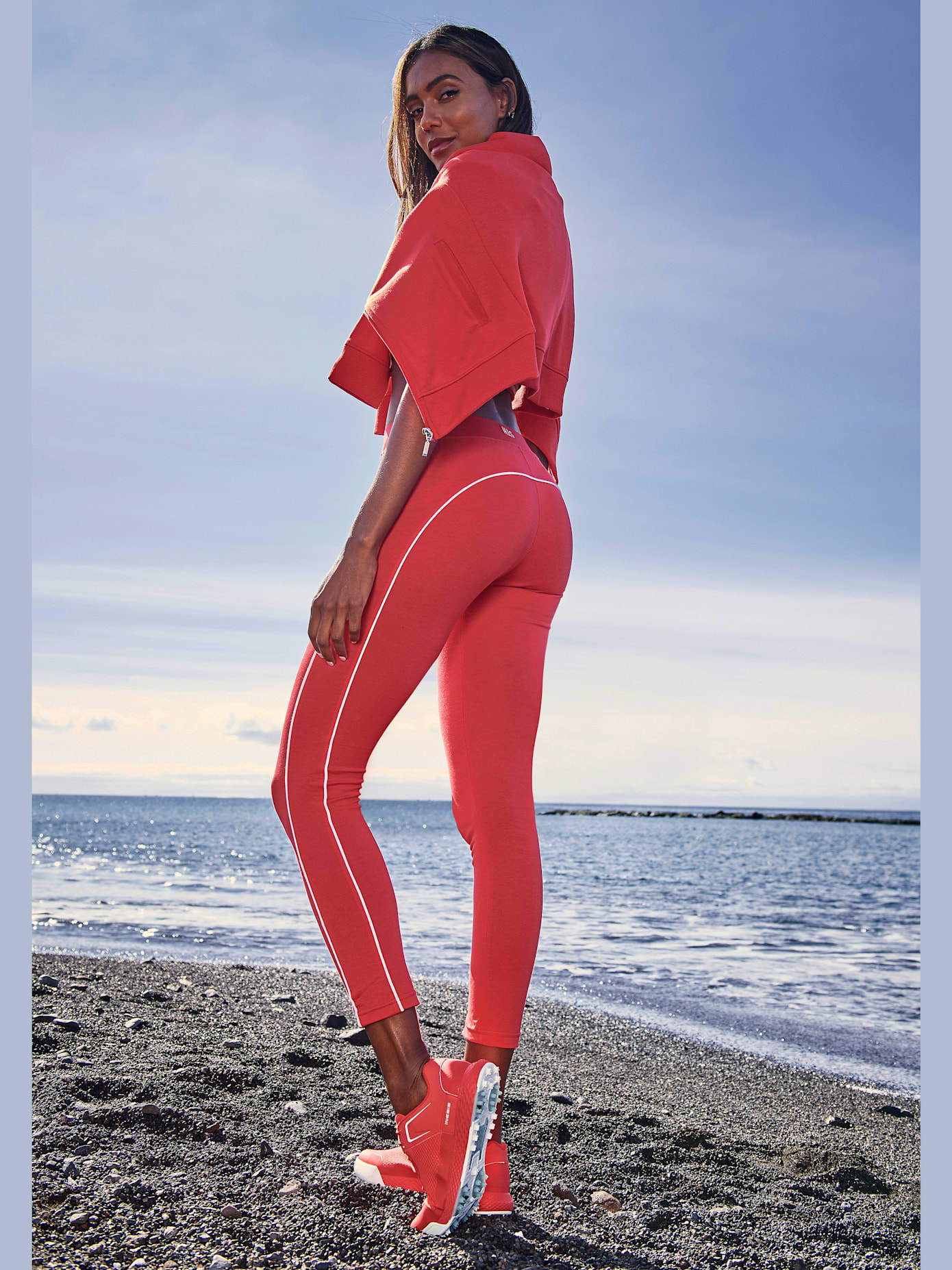 Legging avec passepoil