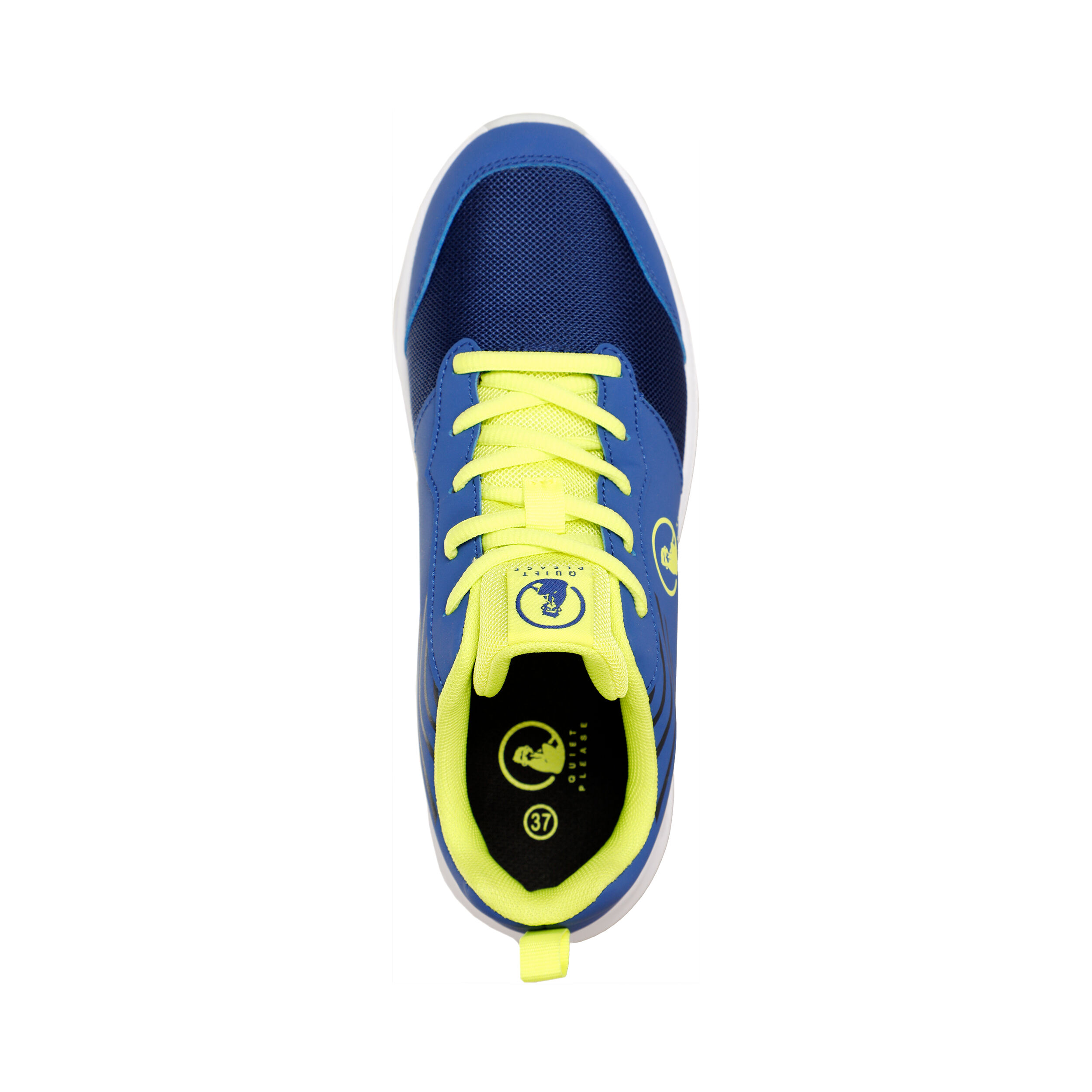 Quiet Please Courtstyler Lace Up Chaussures Toutes Surfaces Enfants - Bleu , Jaune