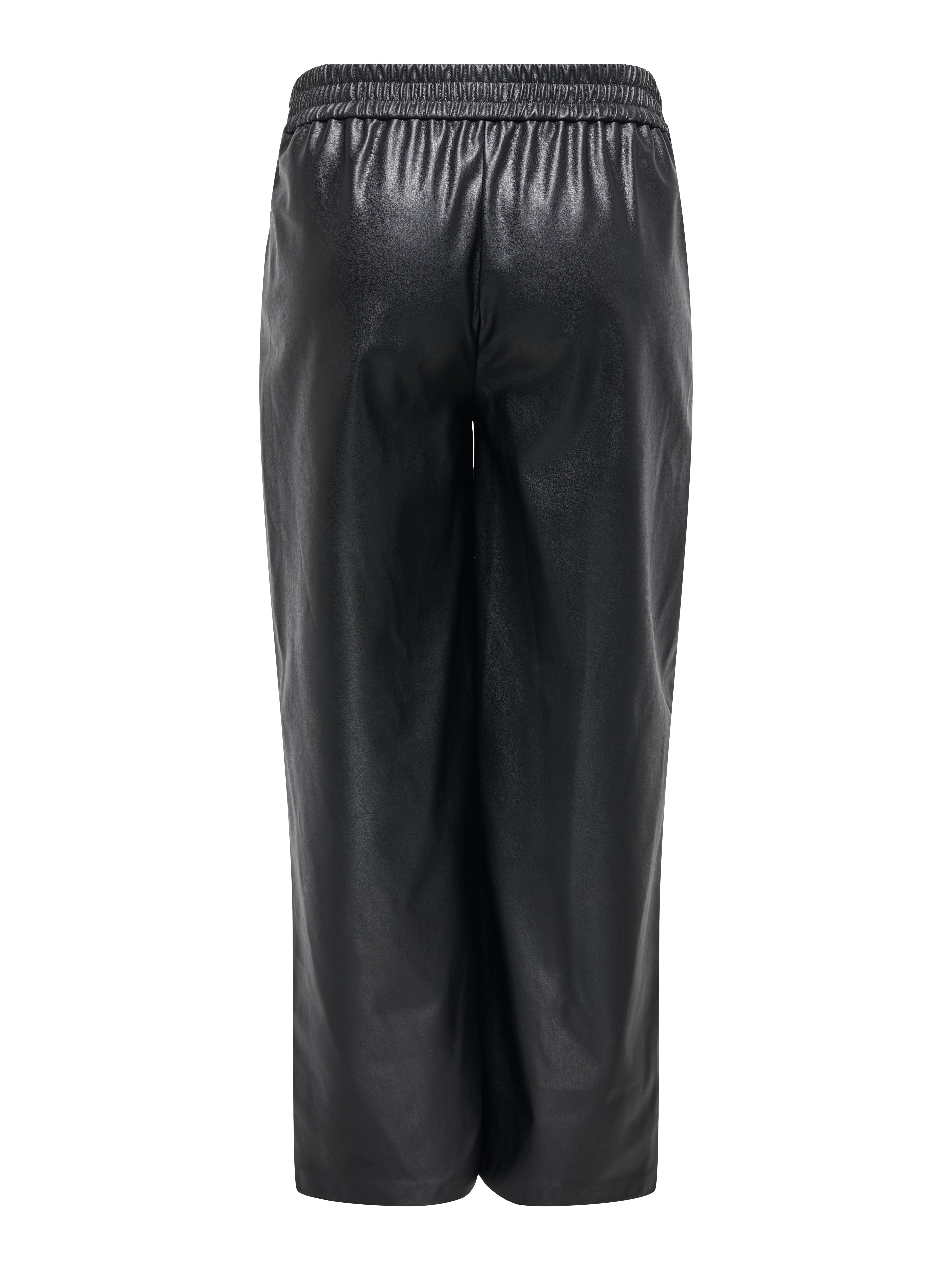 CARBINA Weiter Beinschnitt Hose Black