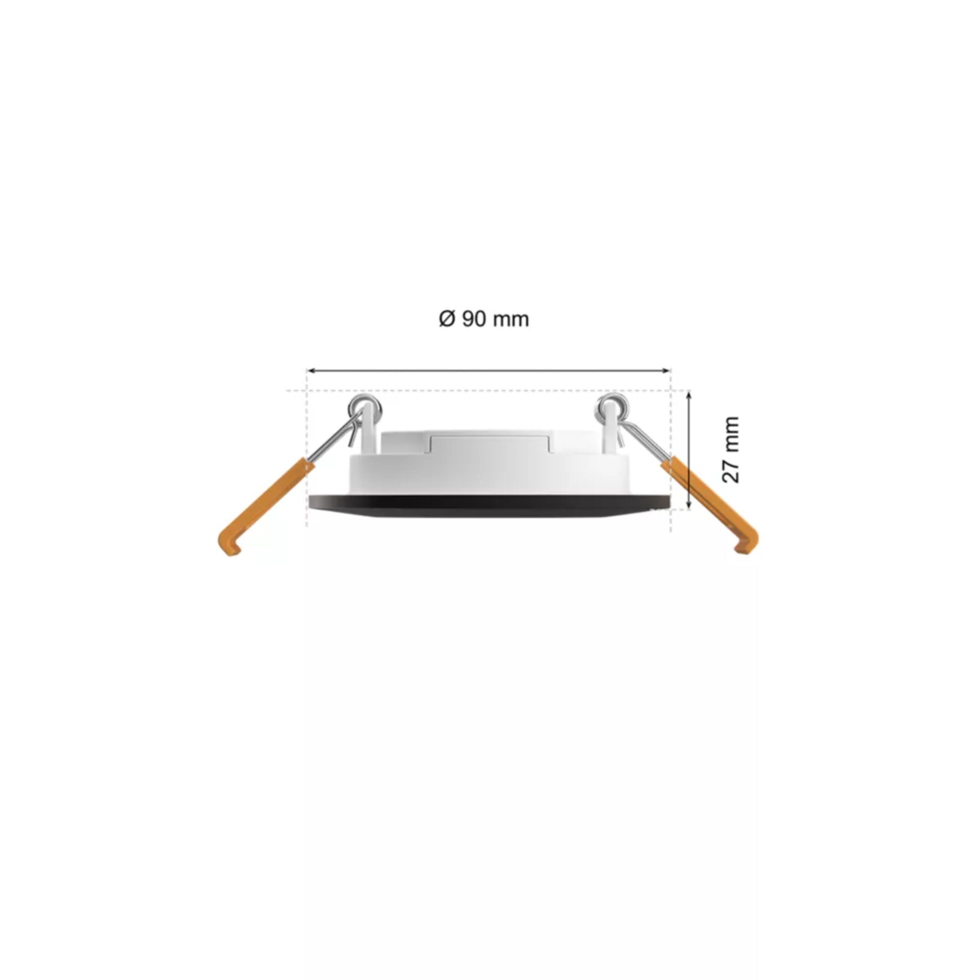 Philips Hue Slank innfelt belysning Ø90 mm Svart