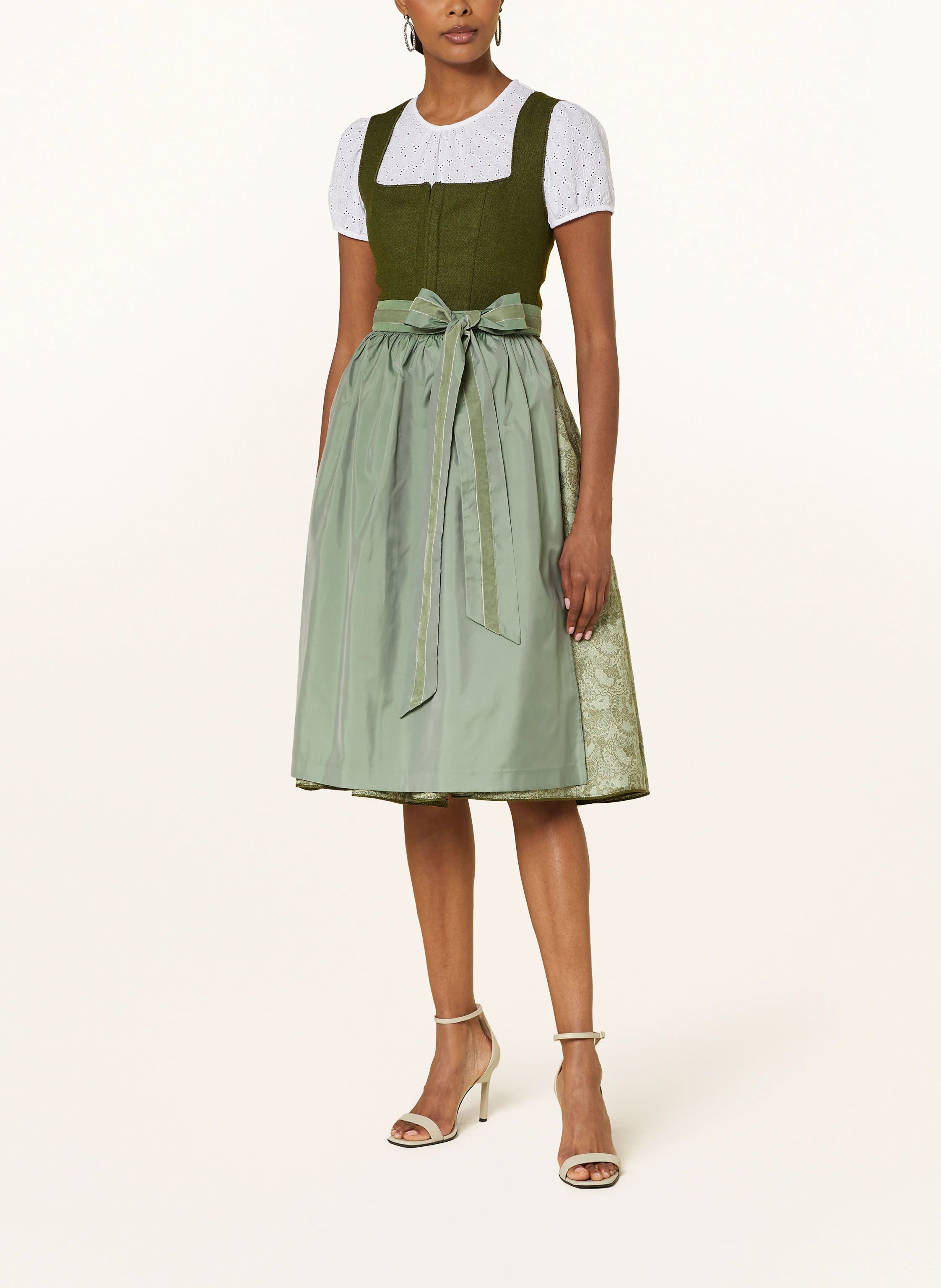 WALDORFF Dirndlbluse mit Lochspitze