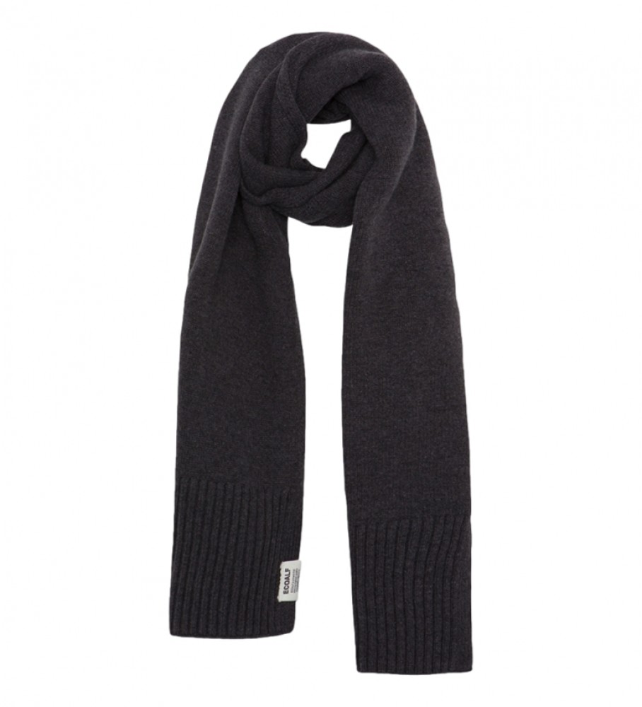 Cachecol de lã reciclada ECOALF Woolalf cinza escuro