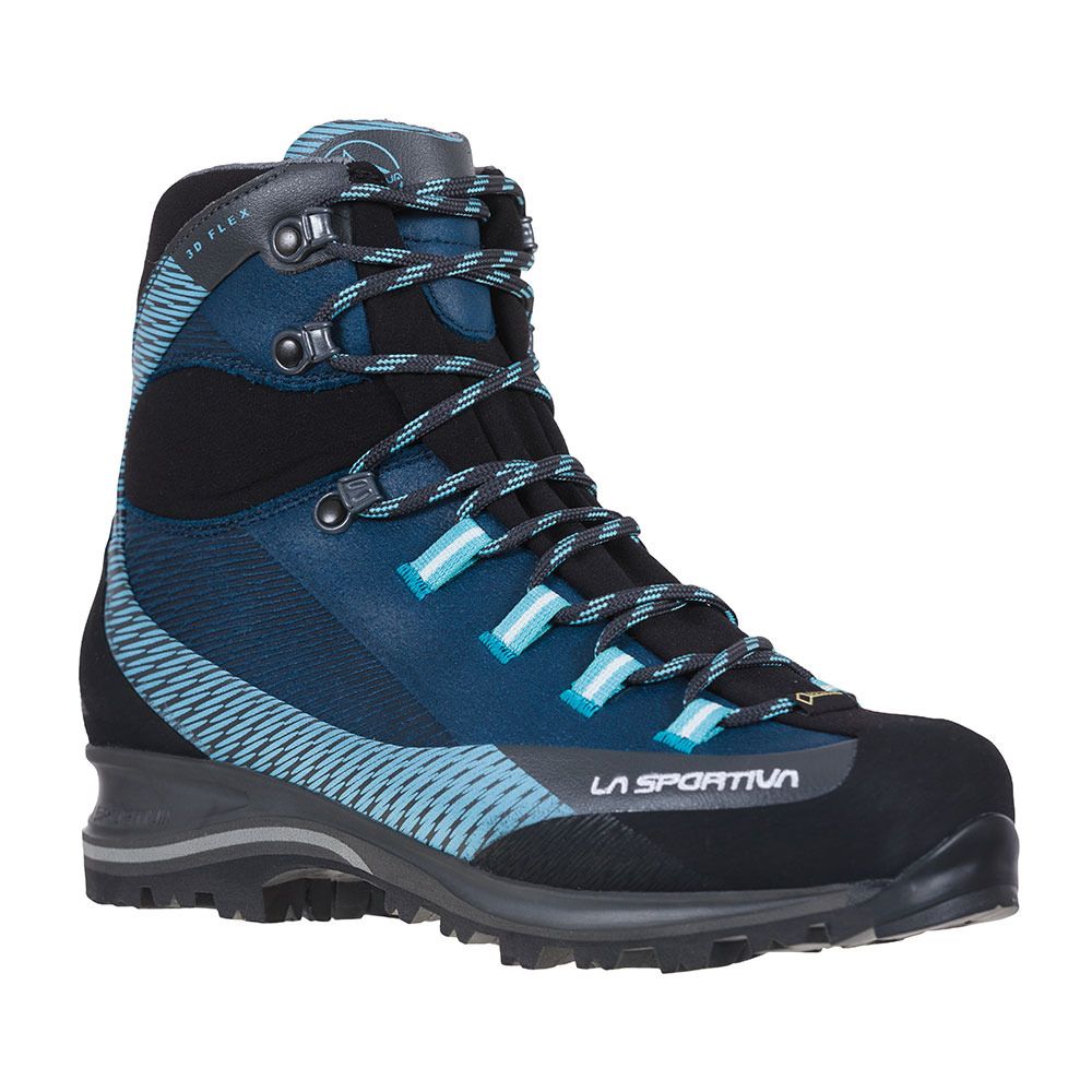 La Sportiva TRANGO TRK LEATHER GTX - Chaussures alpinisme Femme opal/pacific blue