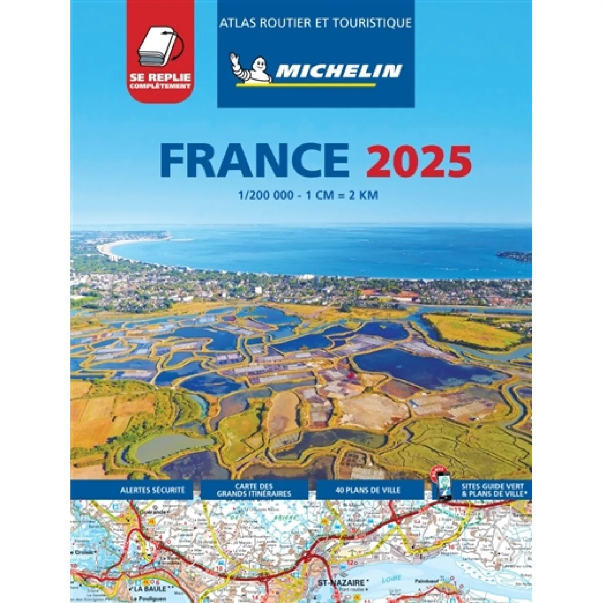 France 2025 : atlas routier et touristique : plastifié