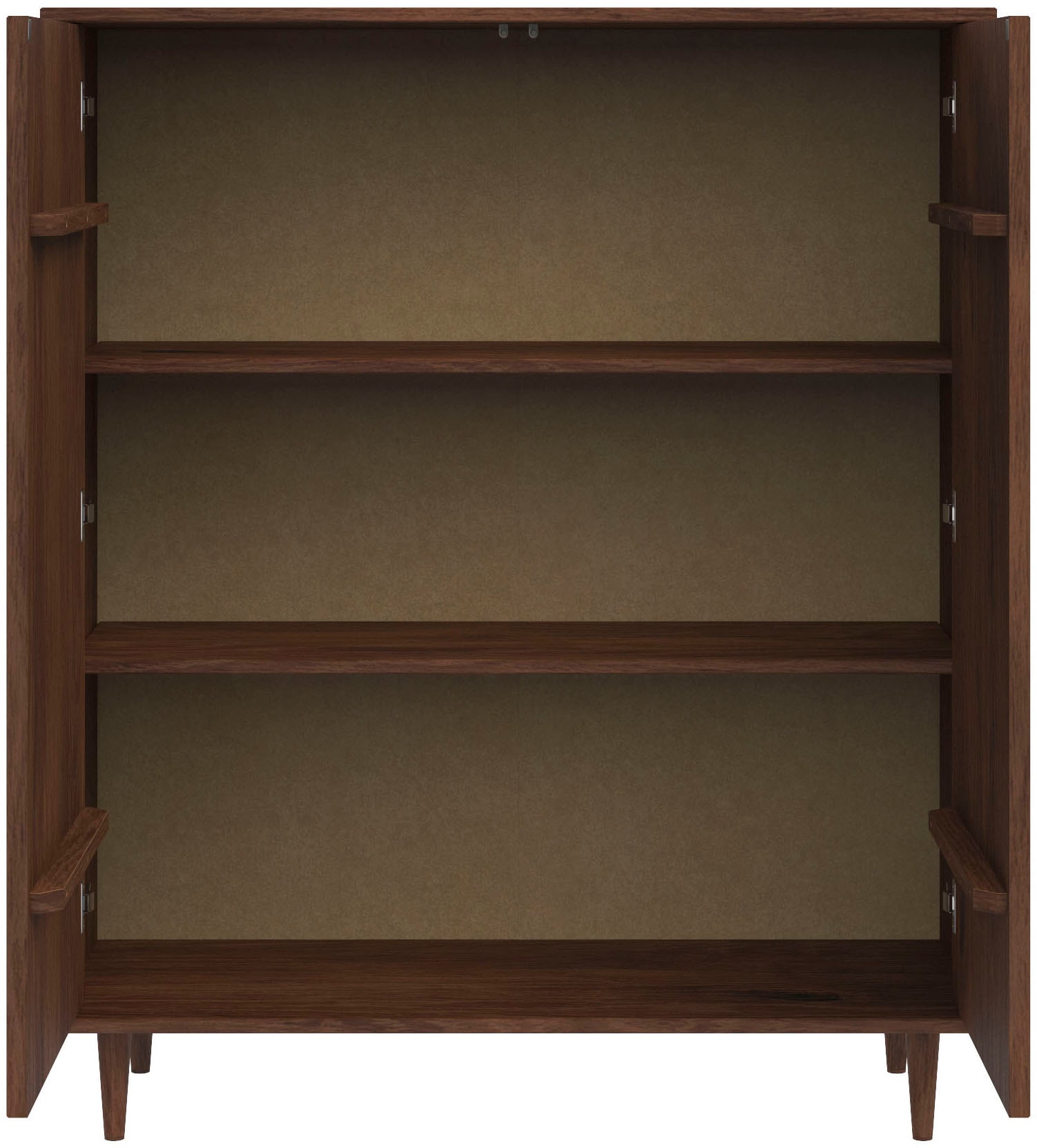 INOSIGN Highboard »Malmedy Front mit gefrästen Rillen« Kommode Midischrank aus massivem Kiefernholz, Push-to-open, B 100 cm