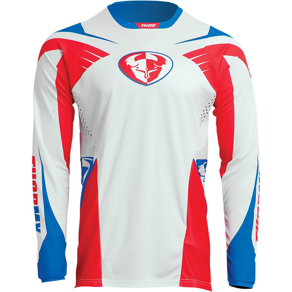 Thor Motocross - Maillot Pulse 04 LE Blanc / Rouge / Bleu
