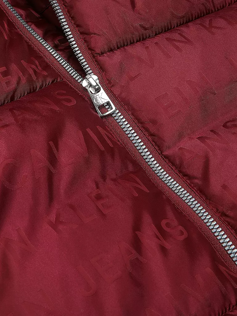 CALVIN KLEIN JEANS Mädchen Jacke dunkelrot