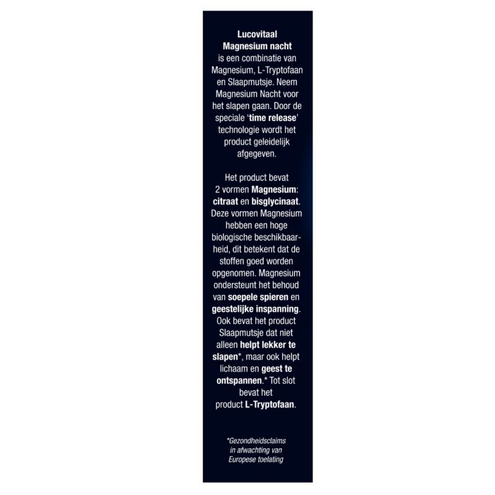 Lucovitaal Magnesium Nacht (30 tabletten)