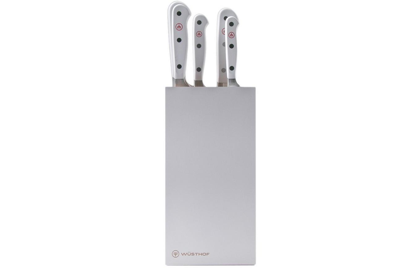 Wüsthof Classic White 5-delige messenset versie santoku inclusief blok, 1090270501