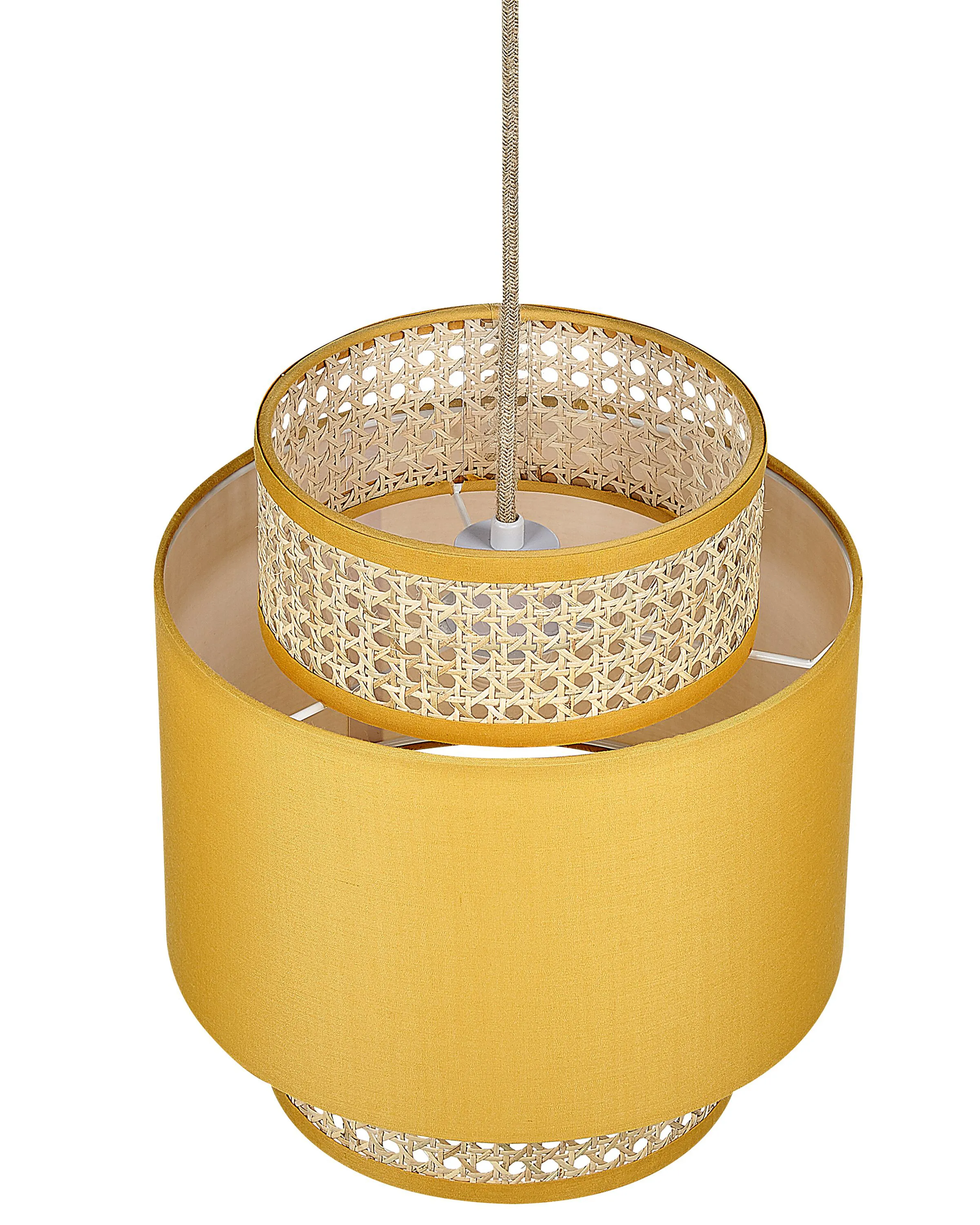 Hanglamp BOERI Rotan Mosterdgeel