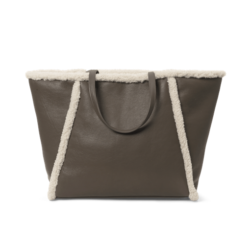 DAY ET Day Faux Shearling Tote, Major Brown