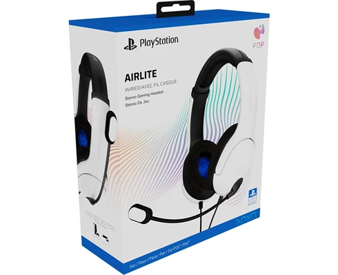 PDP Airlite Wired Headset - White