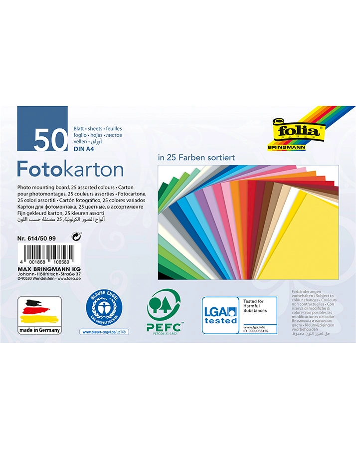 Fotokarton 25 FARBEN 25-teilig in bunt