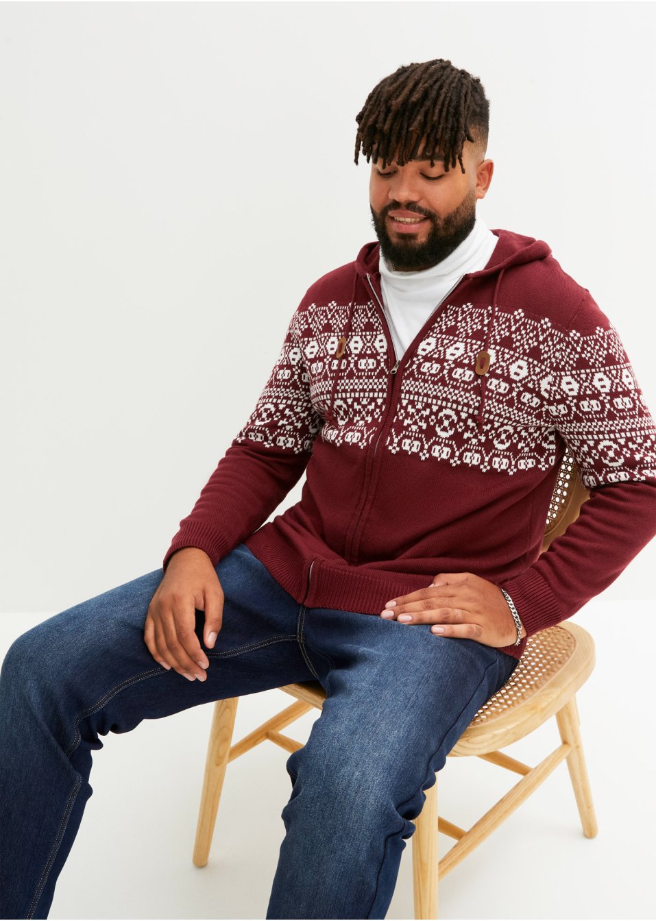 Gilet en maille norvégien coupe confort