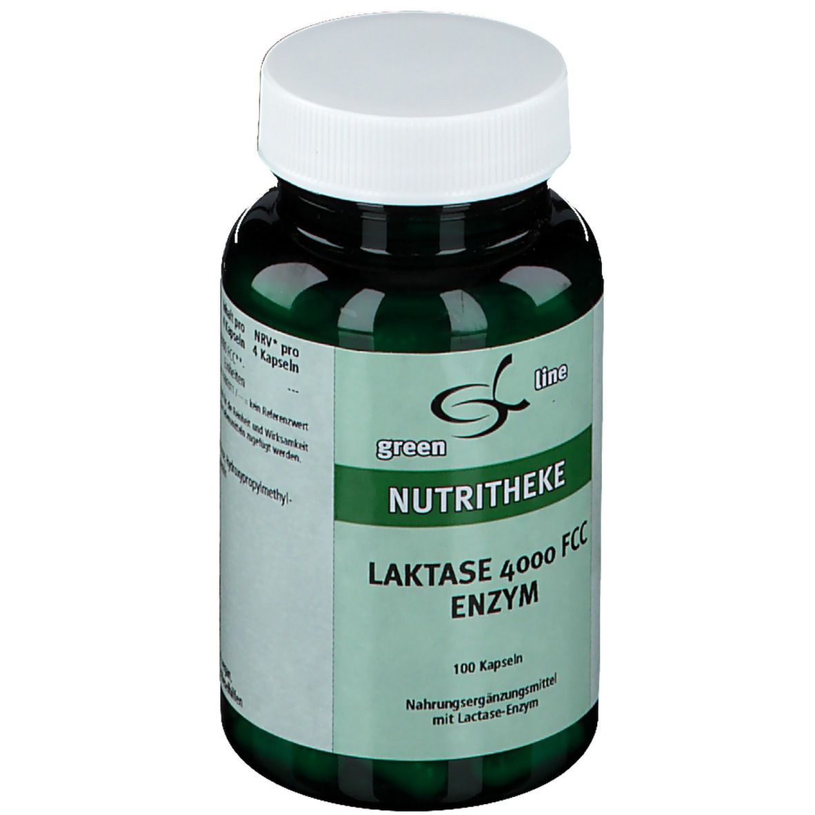 green line NUTRITHEKE Laktase 4000 FCC Enzym