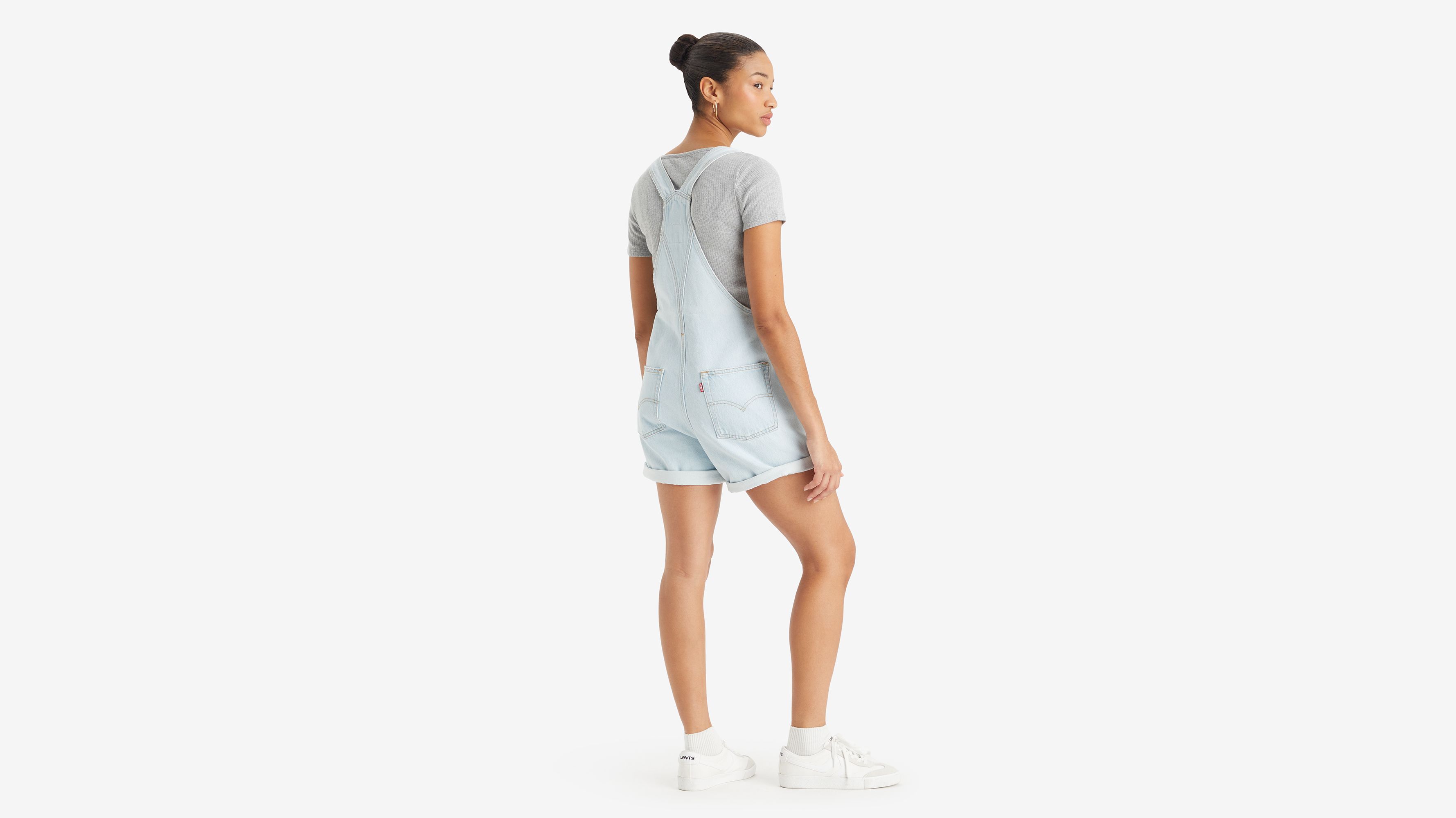 Salopette-short vintage - Changing Expectations - Bleu