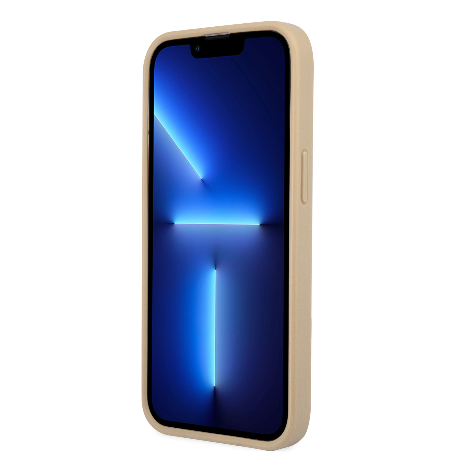 iPhone 13 Pro Leder Saffiano Hardcase Hülle (GUHCP13LPSATLE) - Beige