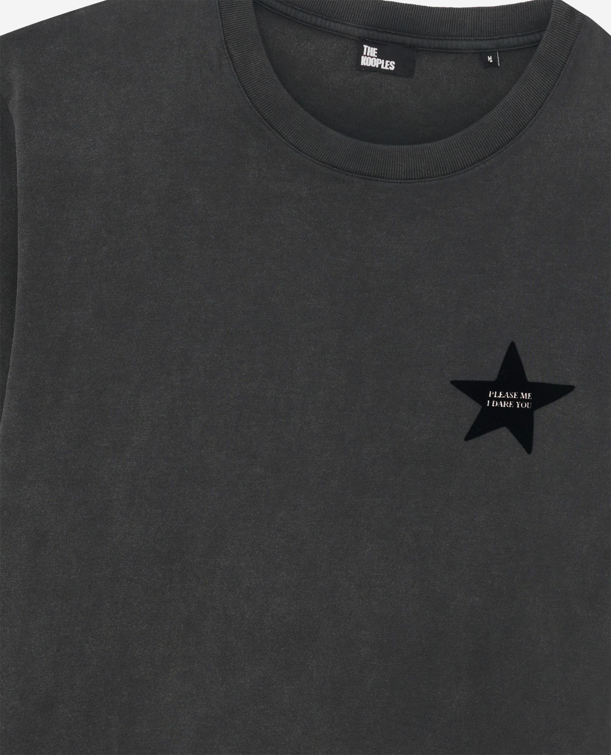 T-shirt avec flocage étoile noir