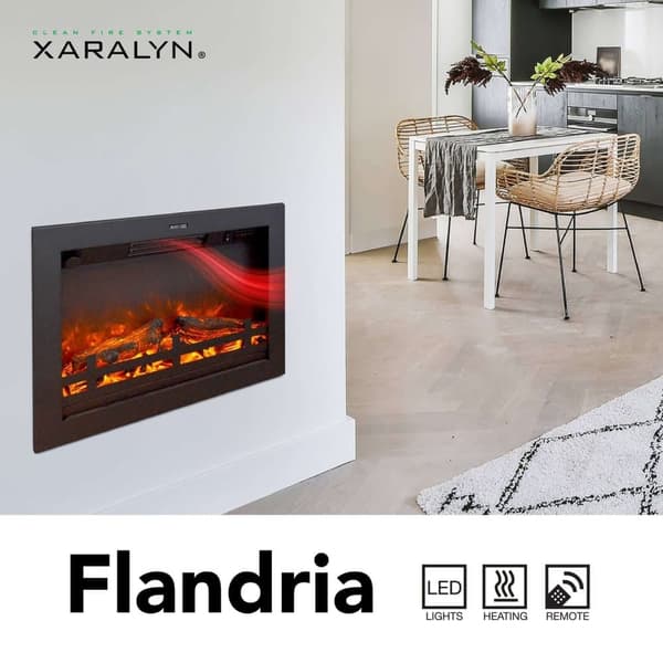 Flandria elektrisk innebygget komfyr - 1500 Watt varme - fjernkontroll