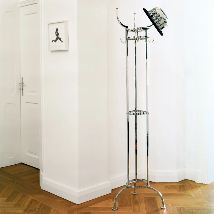 ClassiCon - Nymphenburg Kleiderständer, Messing vernickelt