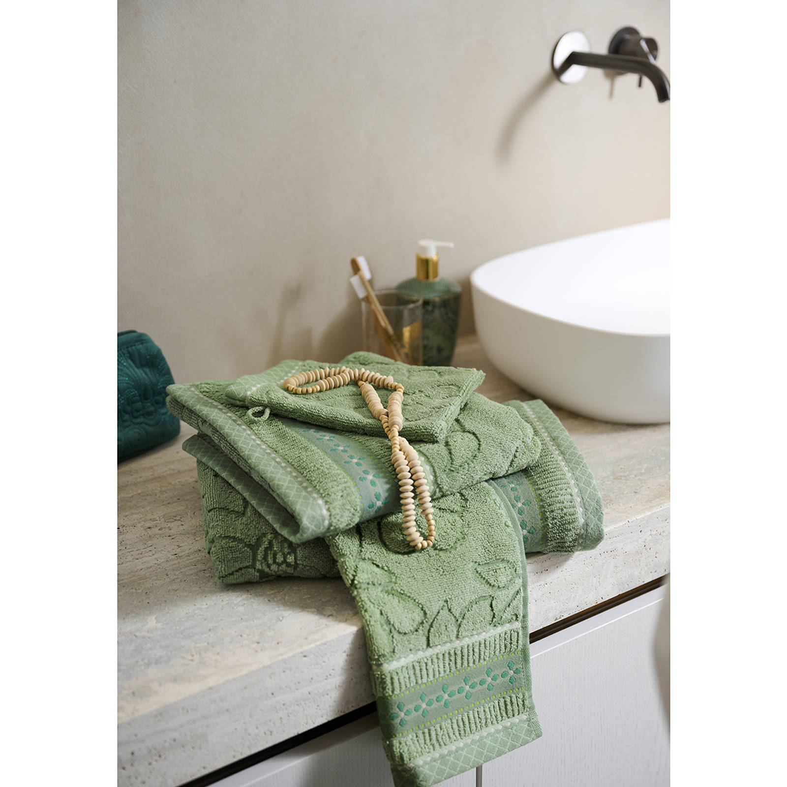 Pip Studio gastendoek Jasmin Jacquard (50x30 cm)