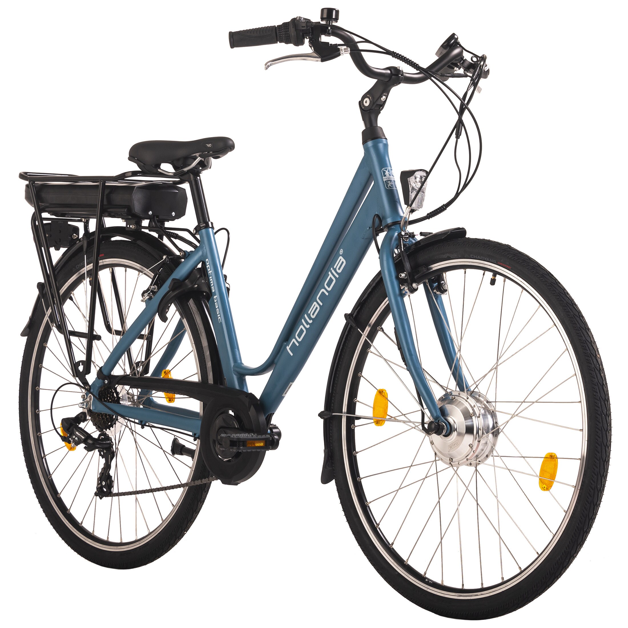Hollandia E-Citybike Damen 28'' Optima Basic Blau 7 Gänge