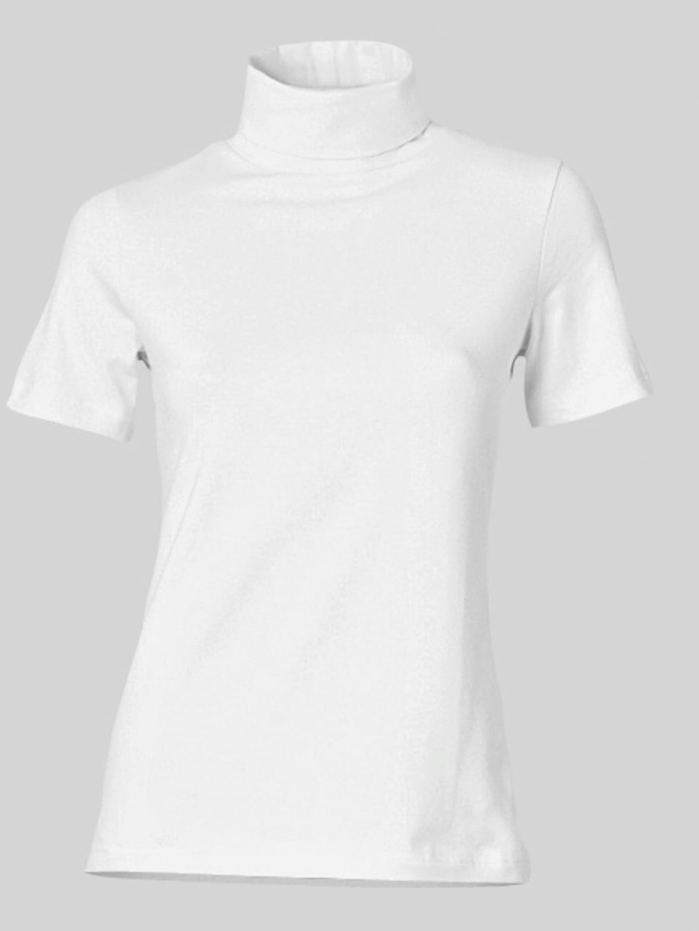 T-shirt col roulé basique facile à associer avec joli col roulé