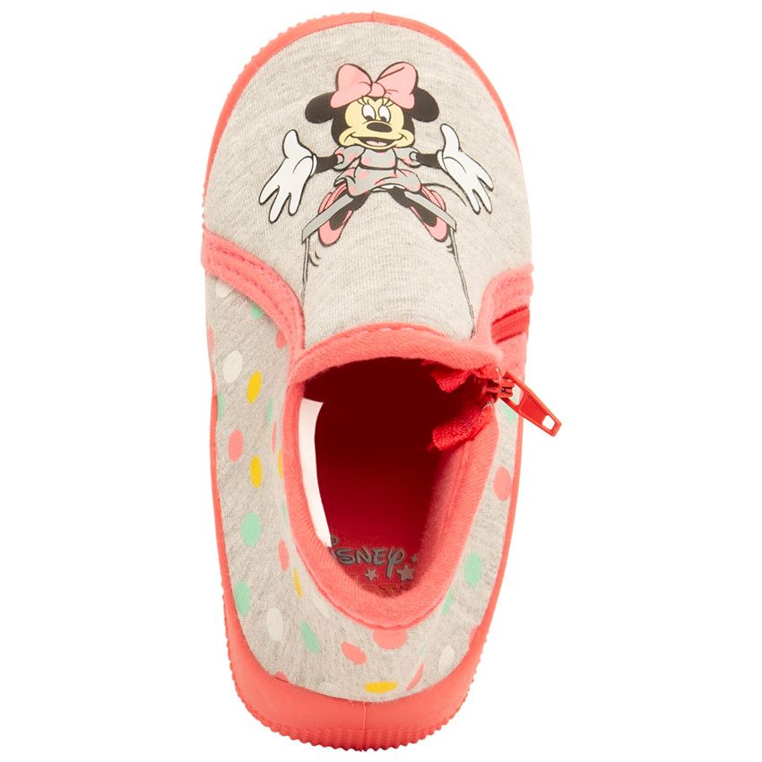 Chaussons print Minnie Disney pour bébé fille - Gris chiné