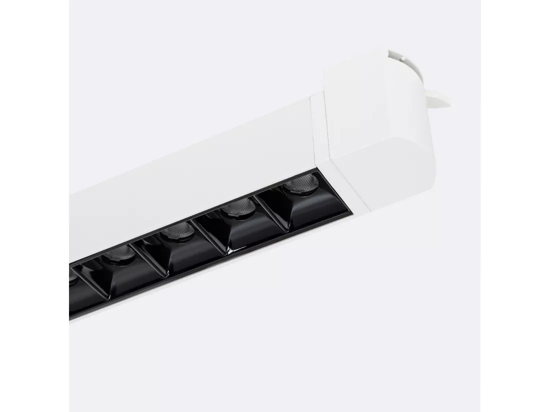 Spot Linéaire LED sur Rail Triphasé 15W UGR13 6000K Blanc