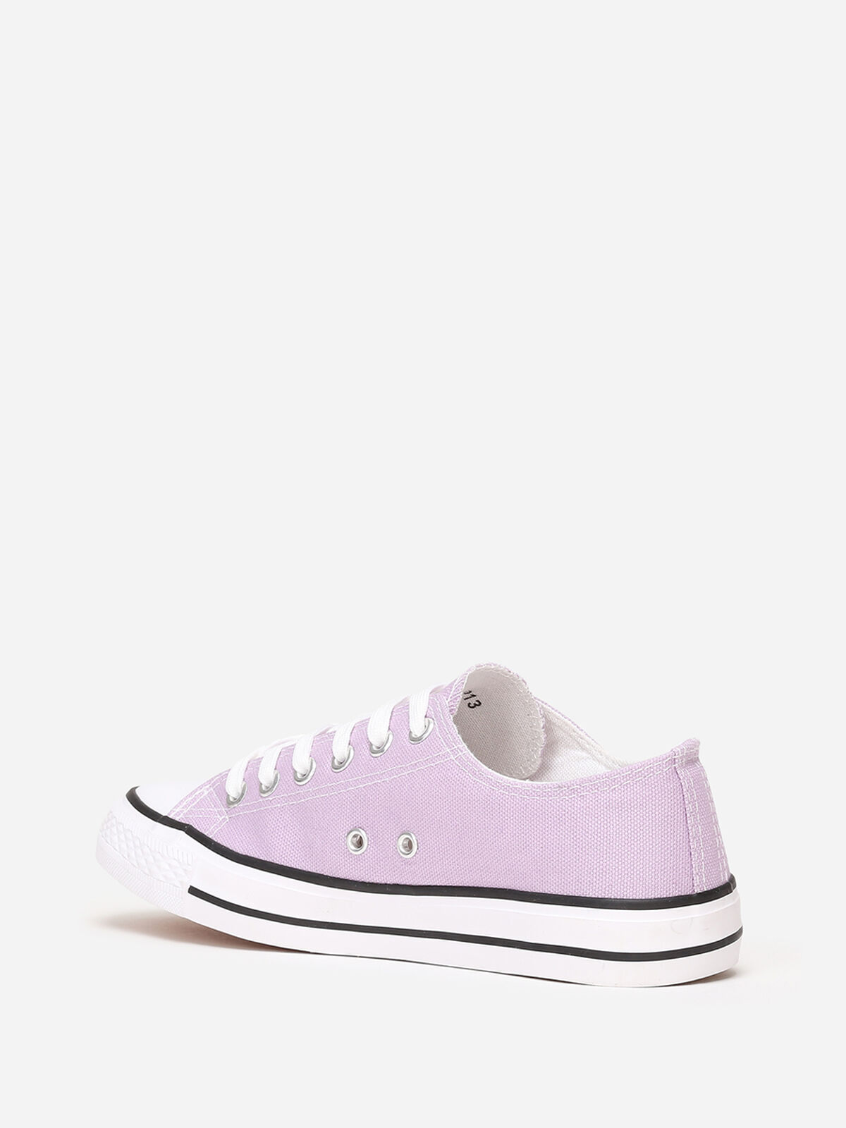 Tennis basses en toile- Violet