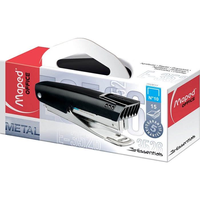 Agrafeuse Pocket Essentials E3526, noir