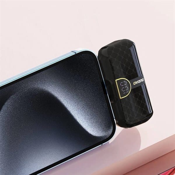Powerbank 5000mAh med USB-C-stik og LED-display
