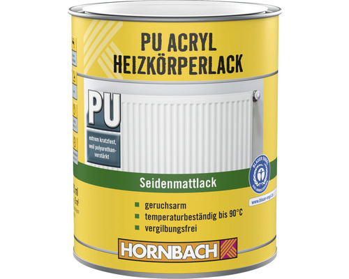 HORNBACH radiatorverf, zijdeglans, RAL 9010 zuiverwit, 750 ml