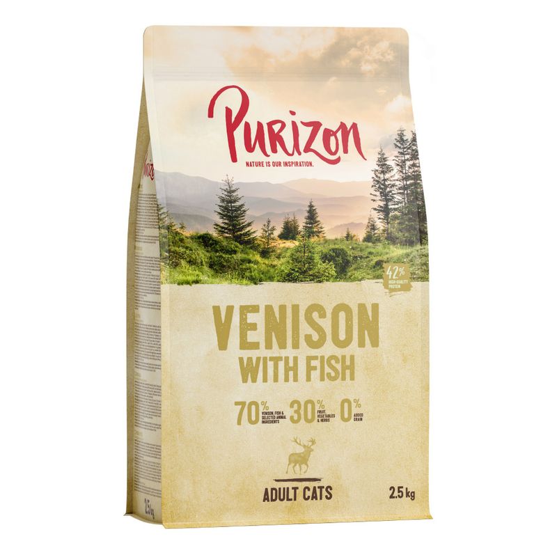 Purizon Adult, cerf & poisson - sans céréales