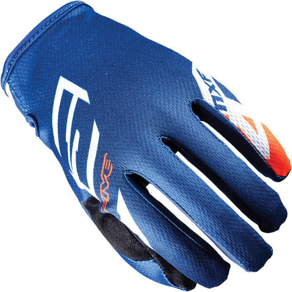 Five - Gants MXF4 Scrub Navy / Orange fluo