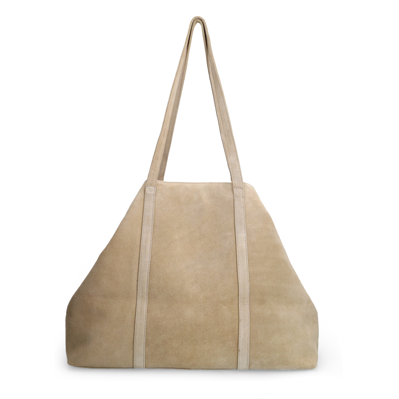 Beige suède shopper
