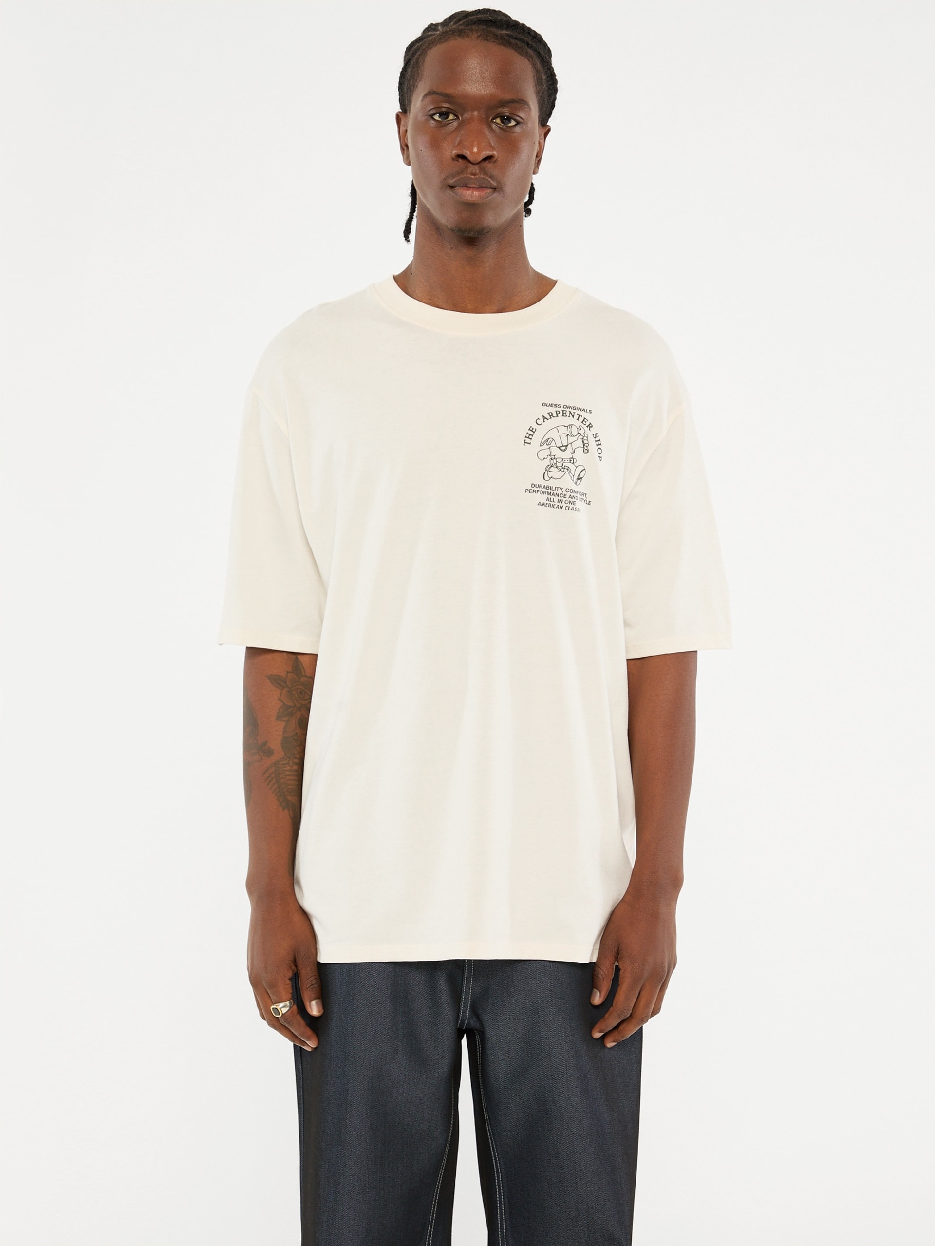 Camiseta de gola redonda GUESS Originals Eco Carpenter