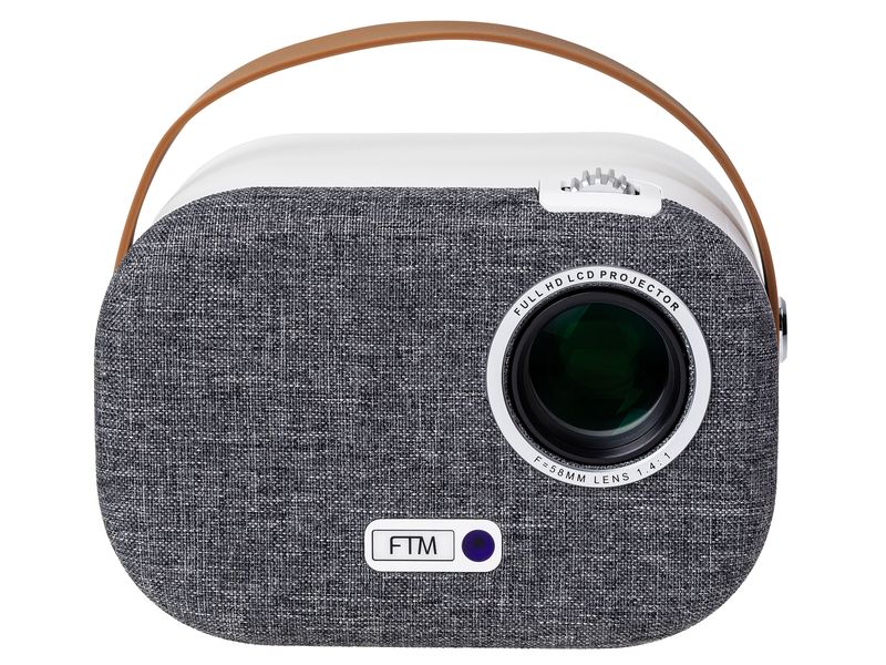 FTM Projektor Mini Kleiner, portabler Beamer, Full-HD