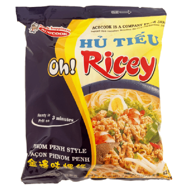 Acecook Oh Ricey Instant Rijstnoedels Phnom Penh Smaak 71g