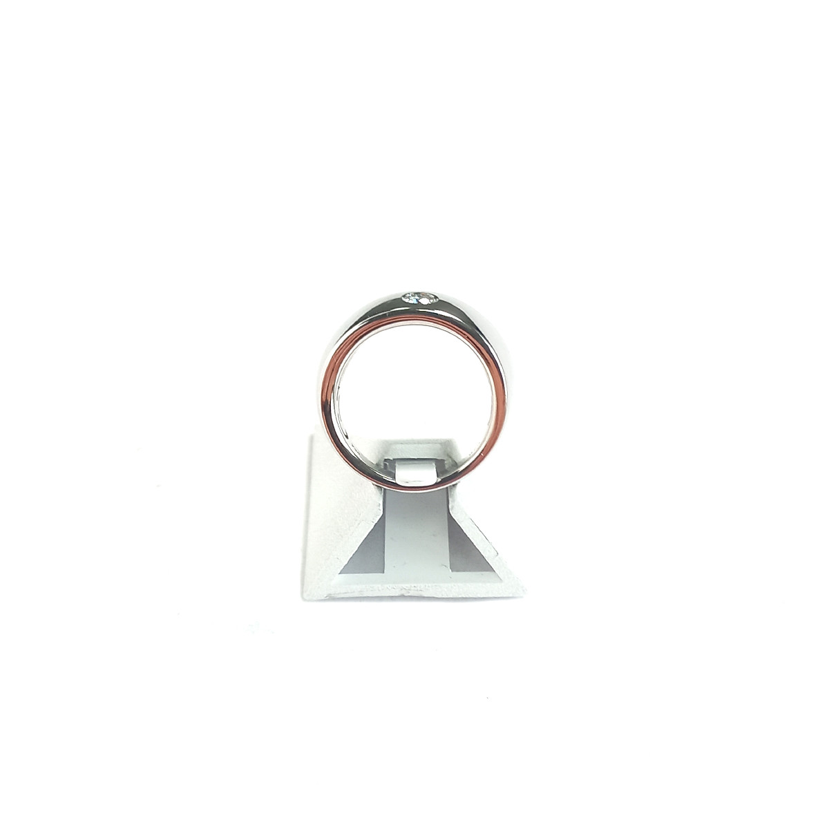 Bague d'occasion or 750 blanc diamants
