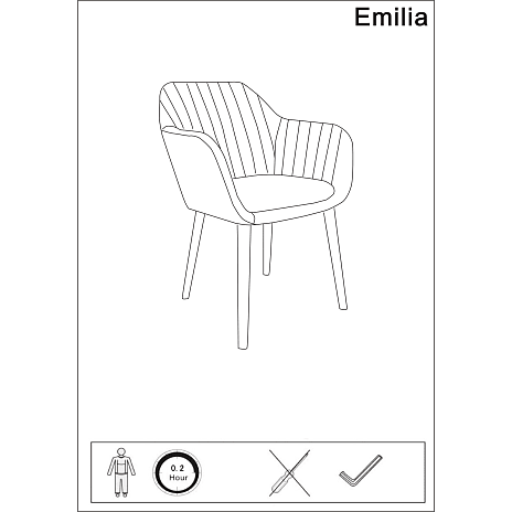 Emilia spisebordsstol