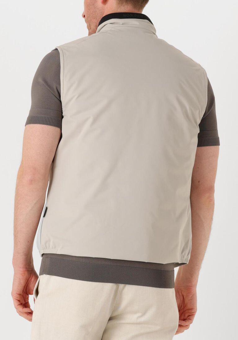 beige woolrich bodywarmer sailing 2 layers vest
