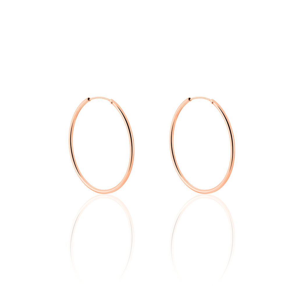 Creoles Argent Rose Olympia
